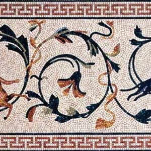 Custom Mosaics by MEC | Marble stone design featuring a centaur