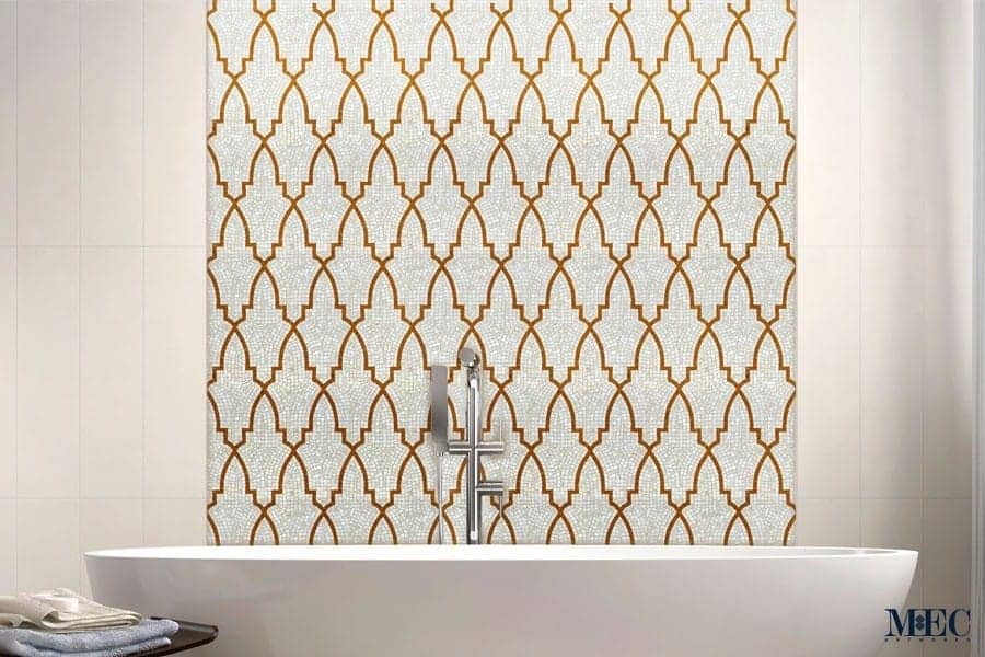 Anaya marble mosaic handcrafted til wall