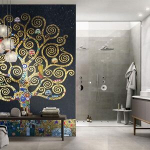 Custom Mosaic MEC | Curly Tree Mosaic Wall.
