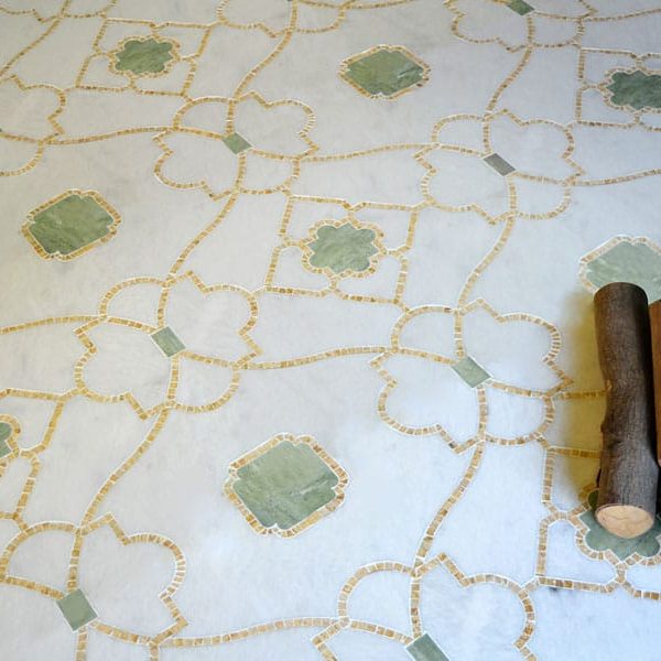 Custom Mosaics by MEC | Moroccan Zillige art beautifully produced with a shade of green.