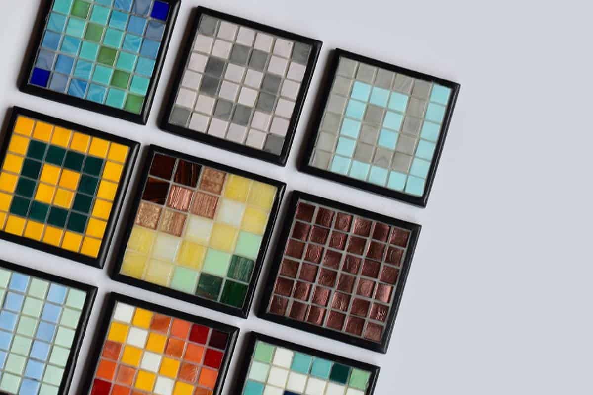 glass_mosaic_coasters_with_translucent_epoxy_grout