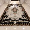 Drasa Lacuna Baroque style-handcrafted-marble mosaic rug by MEC