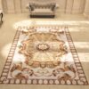 Gansev Lacuna Baroque style-handcrafted-marble-mosaic rug by MEC