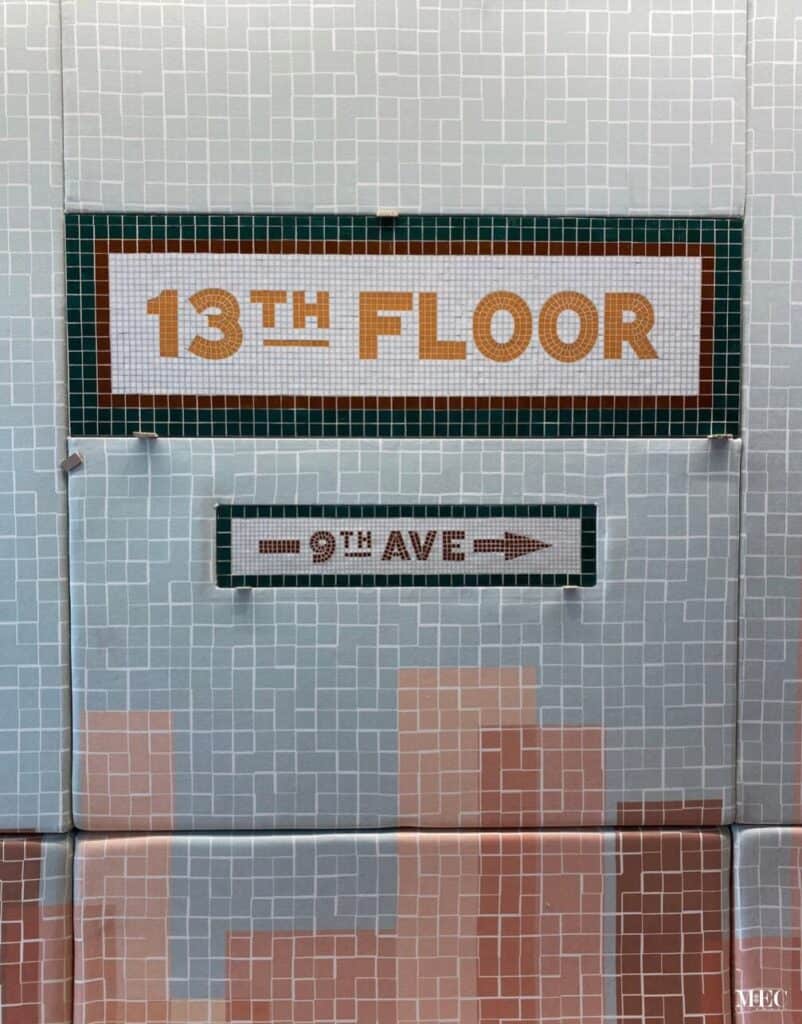 inspiration mosaic signage address plaques for a hotel