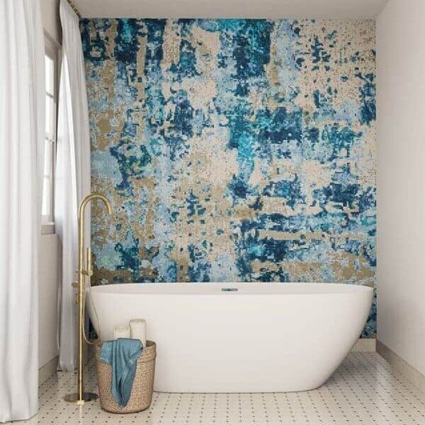 Ander PIXL glass mosaic abstract mosaic art for bathroom wall