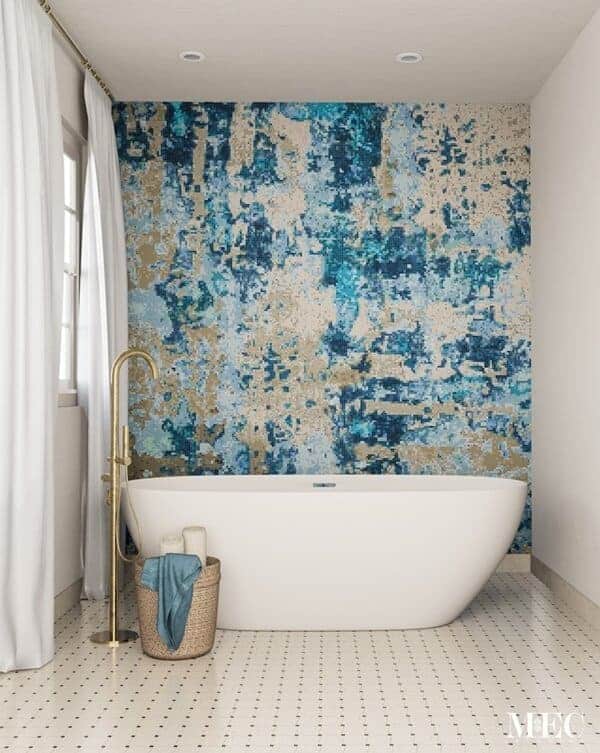 Ander PIXL glass mosaic abstract mosaic art for bathroom wall