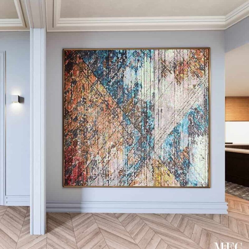 Reeves Fusion glass mosaic abstrqact art for wall
