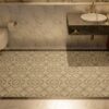 Sisal custom marble mosaic Maraic floor tile pattern