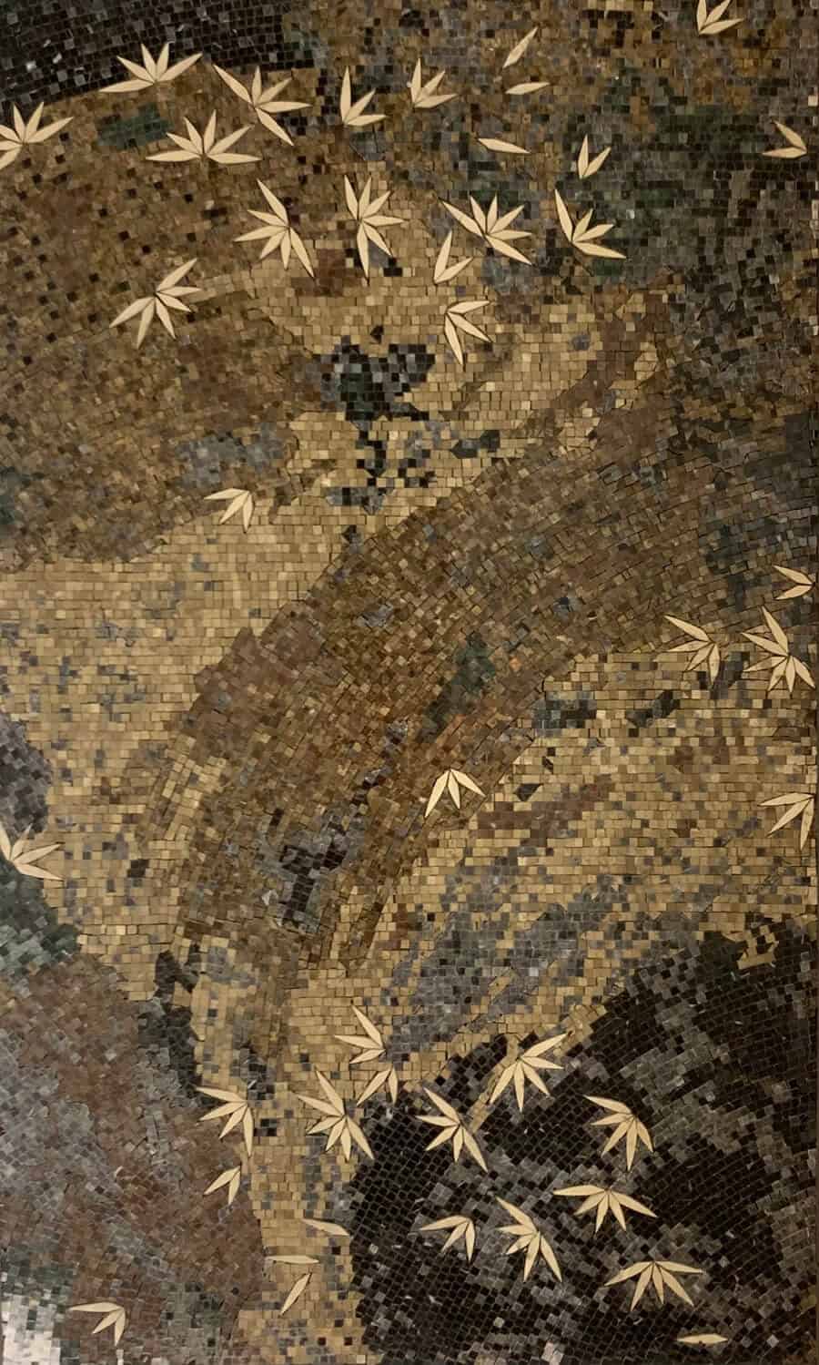 Covo abstract mosaic floor tile patterns mec handcut waterjet