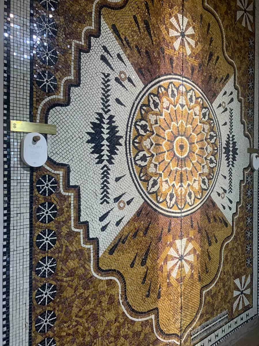 Tesoro | Marble mosaic flooring rug