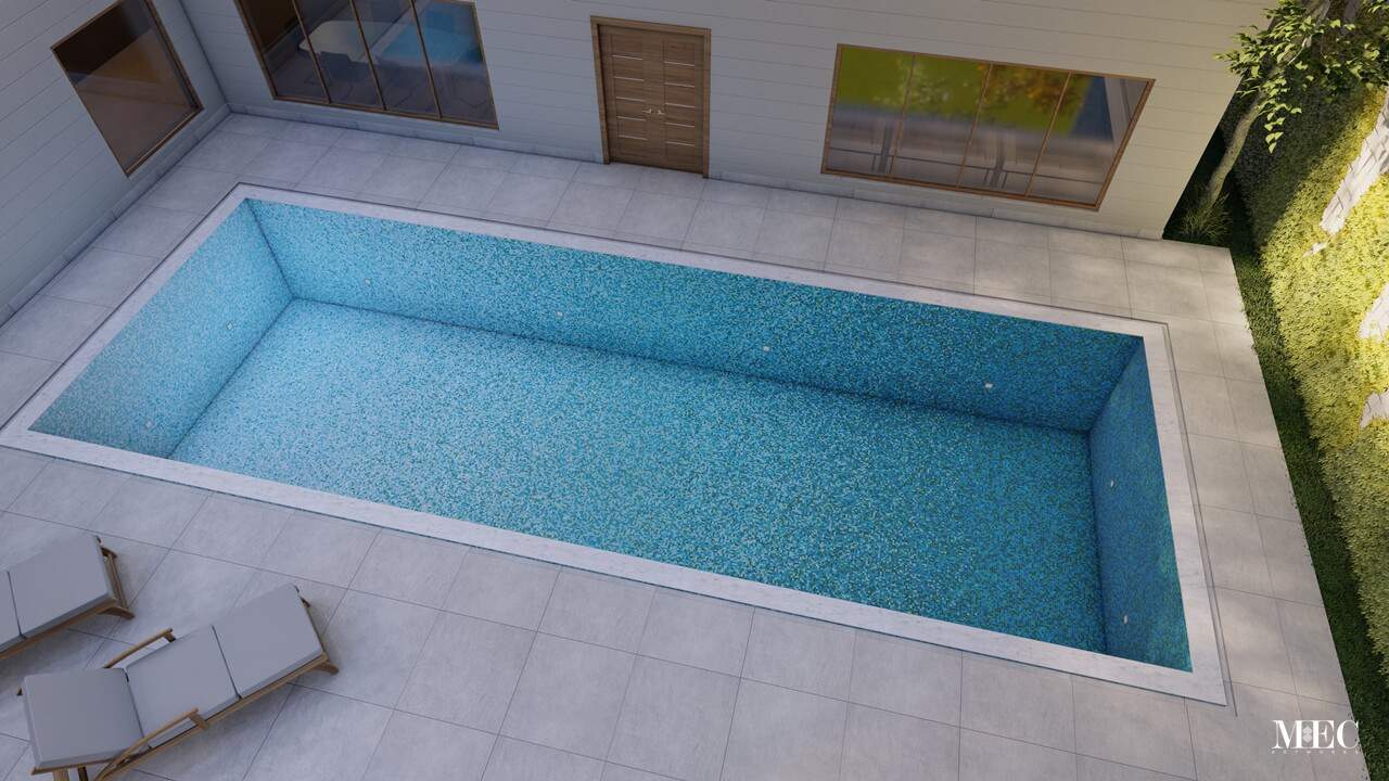 PIXL mosaic blue glass mosaic fading pool tile shade depth