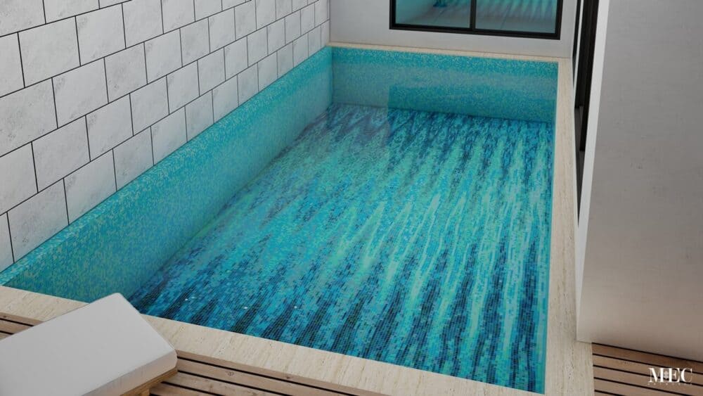 abstract art glass mosaic tile for swimming pool
