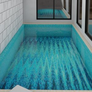 abstract art glass mosaic tile for swimming pool