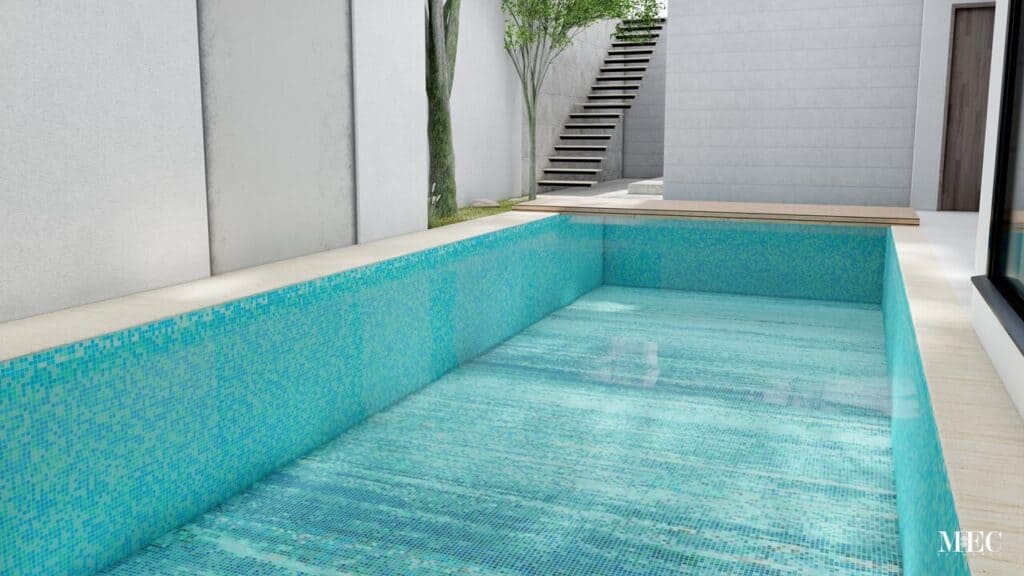 Premium Photo  Swimming pool floor texture