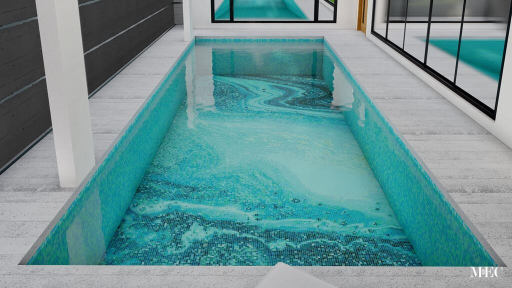 mystical waters pixl glass mosaic pool art