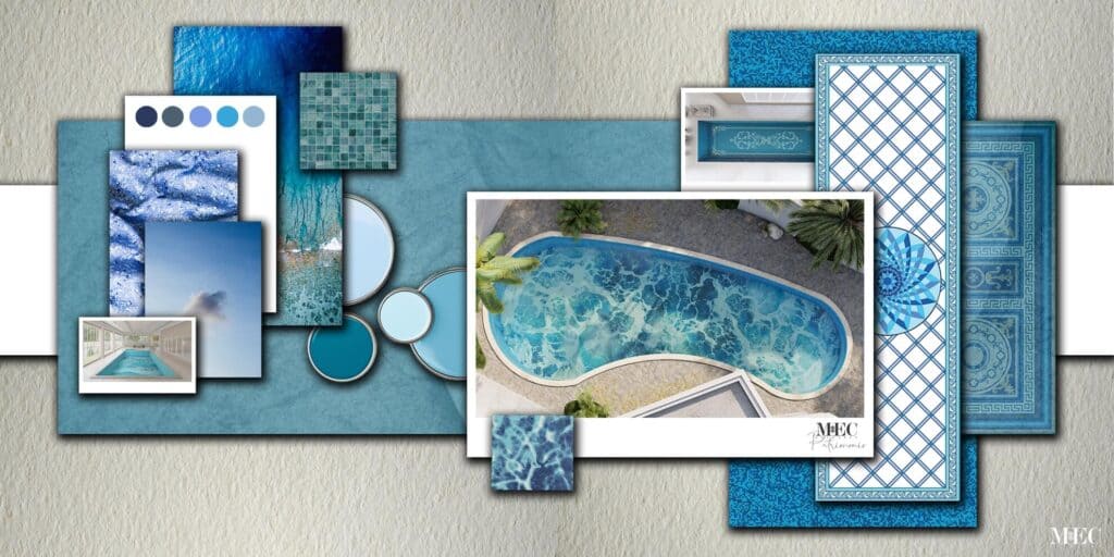 pool mosaic ideas artistic collage title