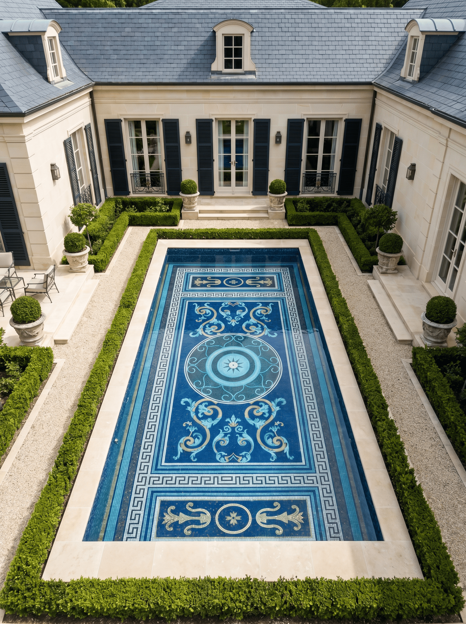 Versace Medusa Greek Pool Mosaic