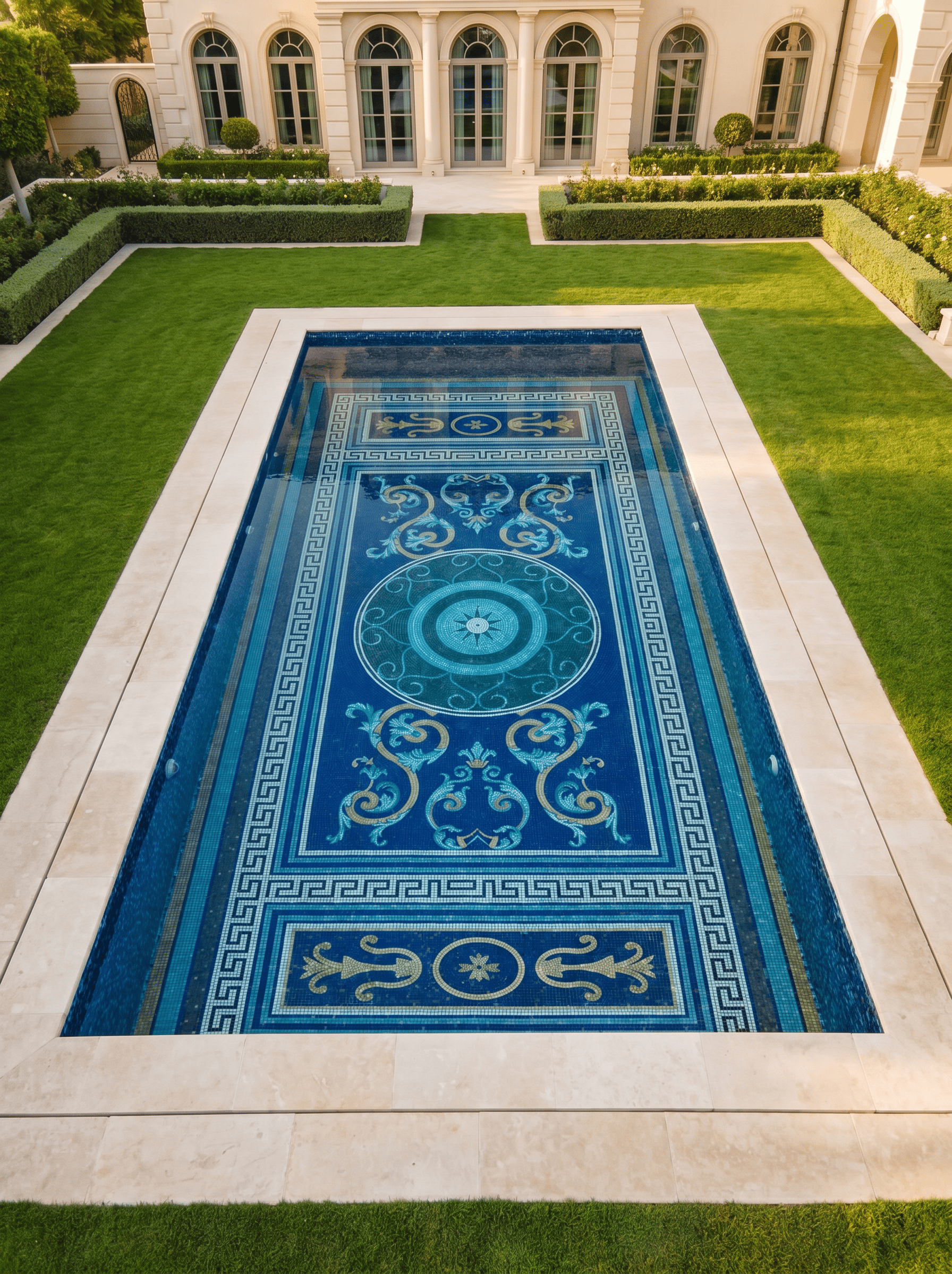 Versace Medusa Greek Pool Mosaic