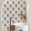 occlon bathroom wall arched doorway