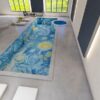 Van Gogh Starry Night inspired PIXL mosaic art for swimming pool