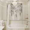 Hanging Vines Leaf Mosaic bath tub wall tile artwork