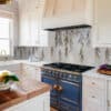 hanging vines kitchen backsplash tile artwork