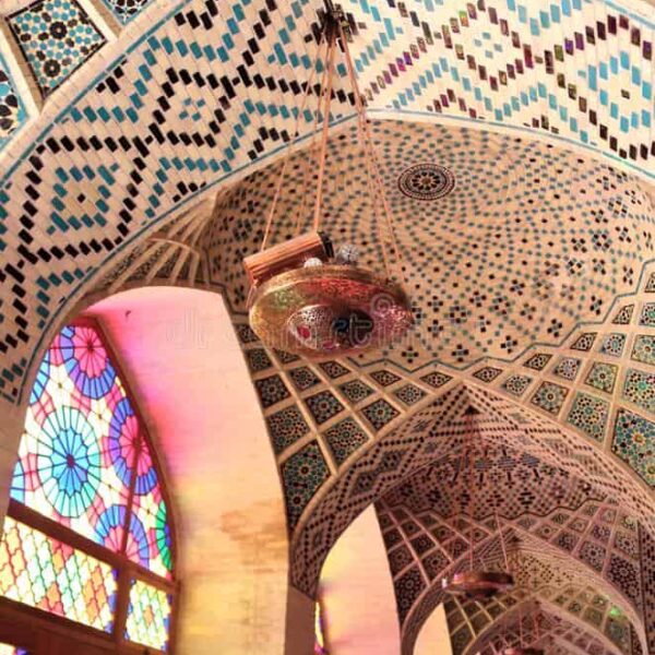 custom mosque mosaic ceiling made by MEC