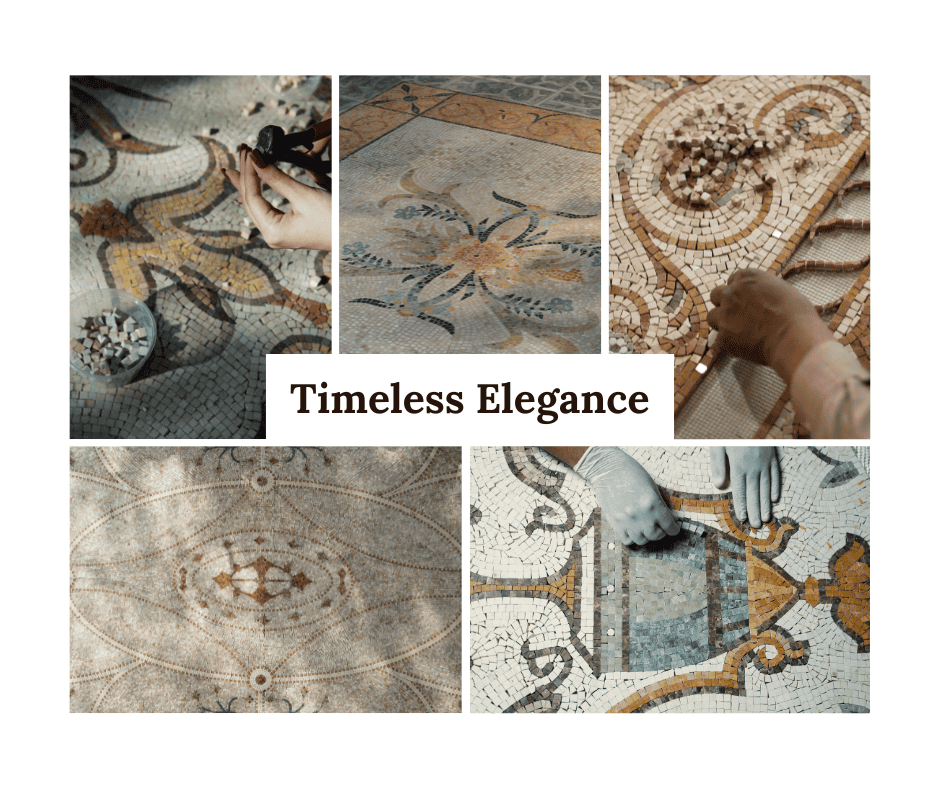 marble mosaics being made by hand delicate craftsmanship MEC Artworks