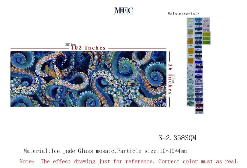 design and production department proposal glass tile colors