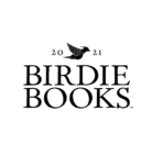 Black logo of Birdie Books with flying bird icon and year “2021” split around it.