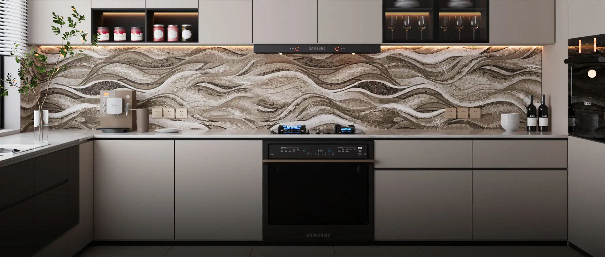 Kitchen & Fireplace Mosaics for Richmond Homes