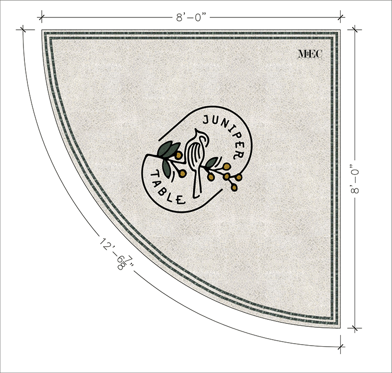 Juniper Table IHG entrance mosaic production file