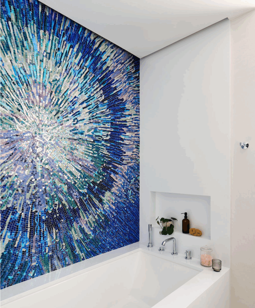 Sapphire Sparkler Wall Mosaic Design