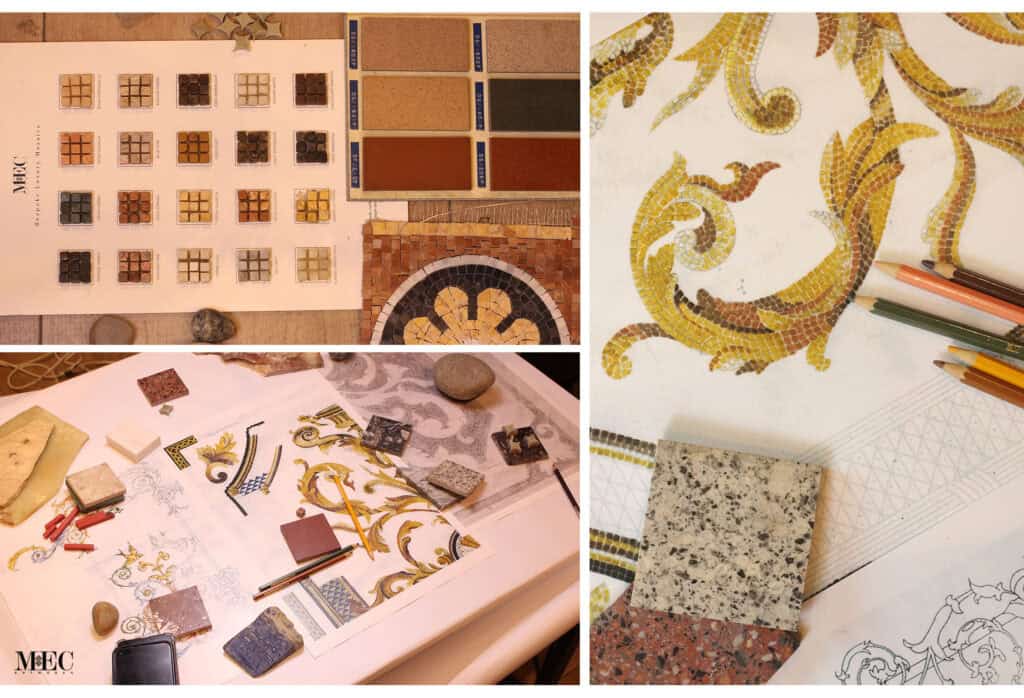 mosaic tile design ideas process