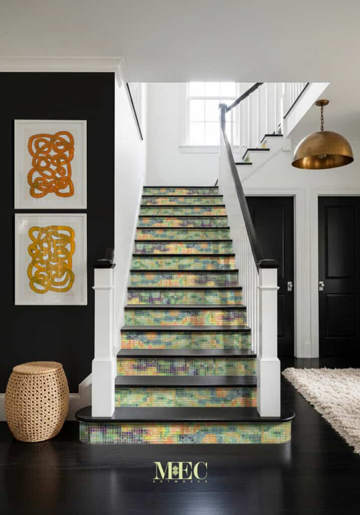 mosaic staircase