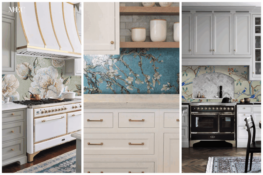 tropical mosaic tile art for kitchen backsplashes