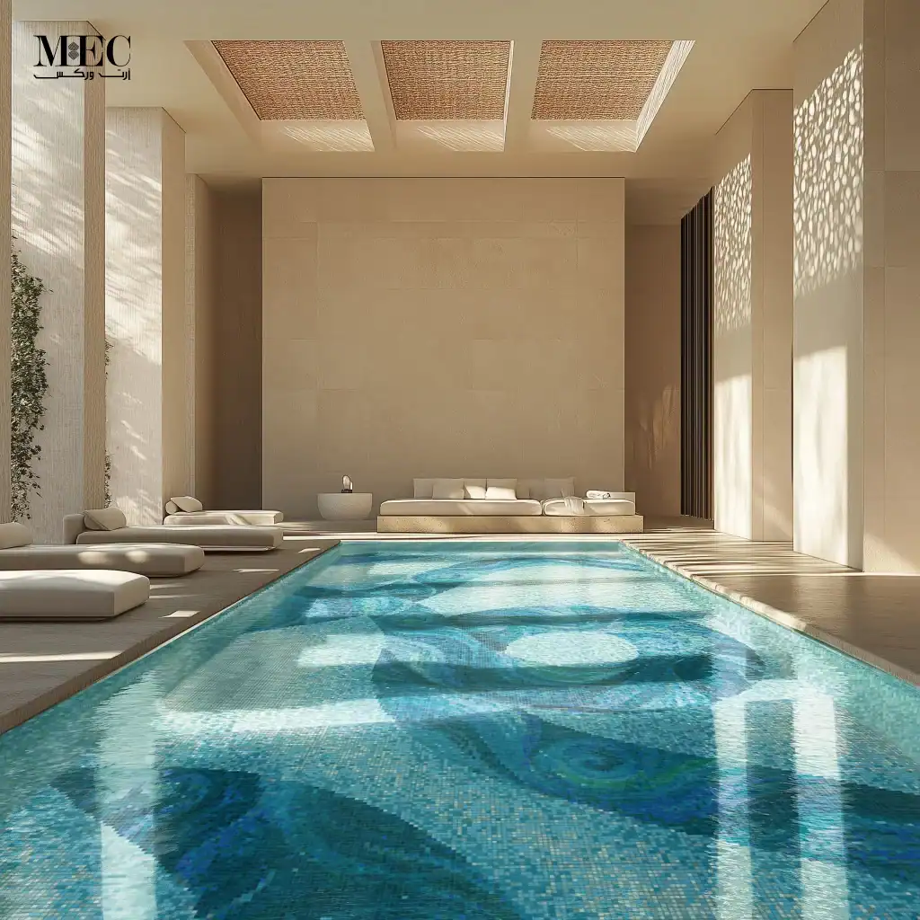 Artistic-Indoor-Pool-Featuring