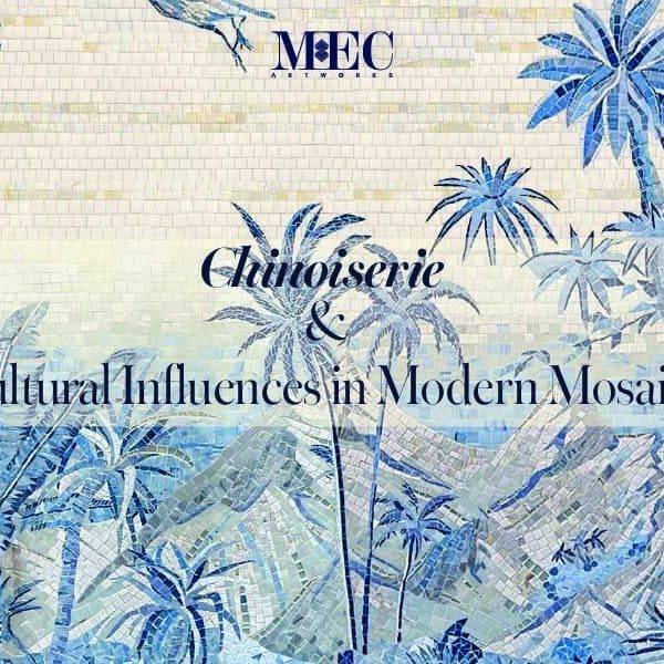 Bespoke Chinoiserie Mosaic Tile Art For Modern Luxury Wall Design