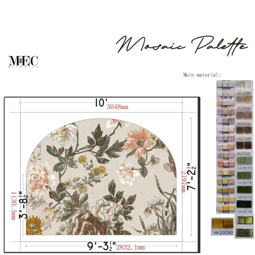 Color Palette for Chinoiserie art