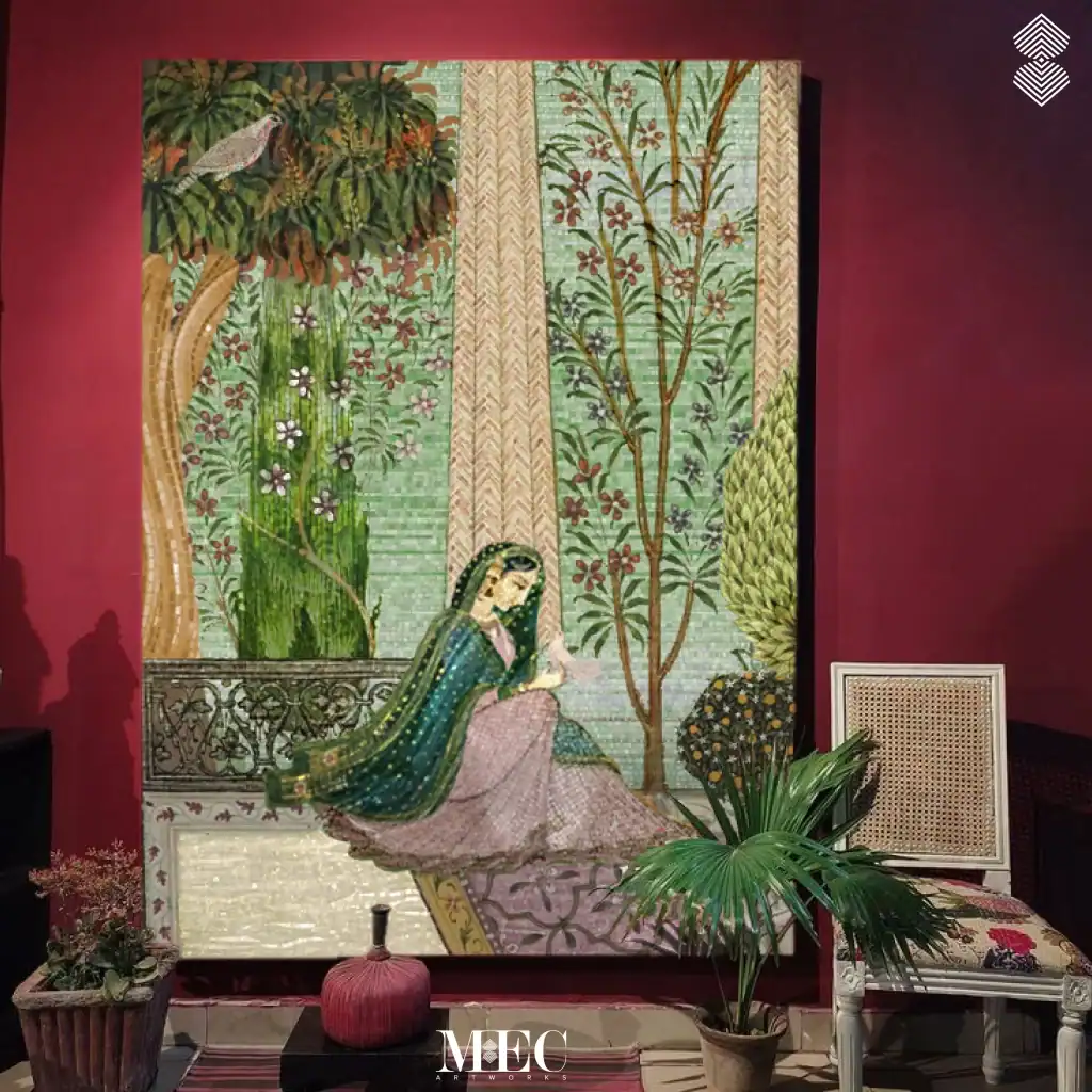 Mughal-era woman artwork