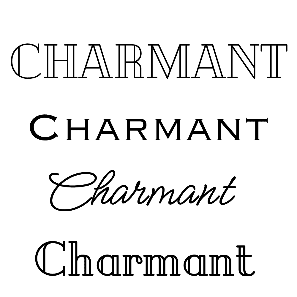 Logo Text Options for typography and logo mosaics