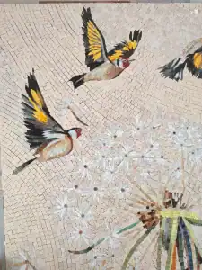 Custom Kitchen Bird Mosaic