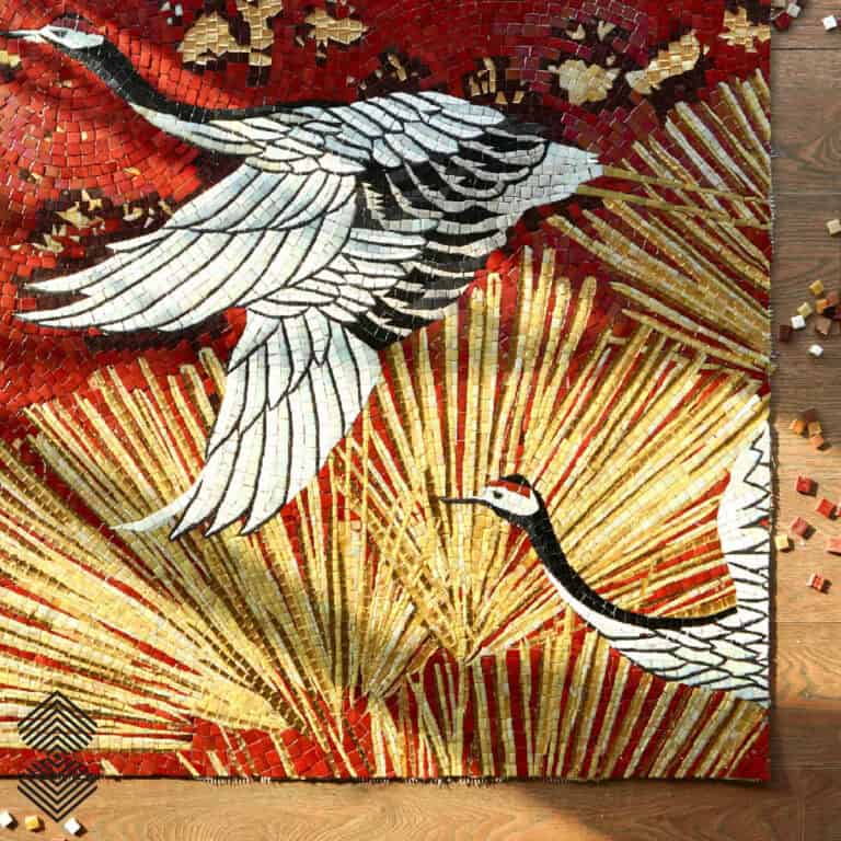 Crane Mosaic artworks for wall