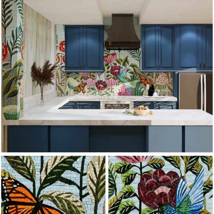 Trending mosaic kitchen backsplash designs in the UAE