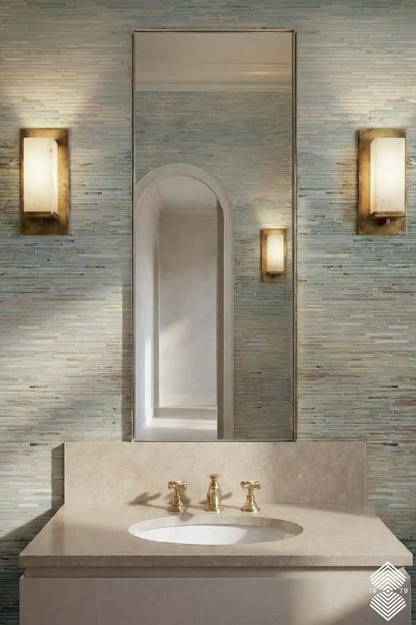 bathroom and shower mosaic tiles