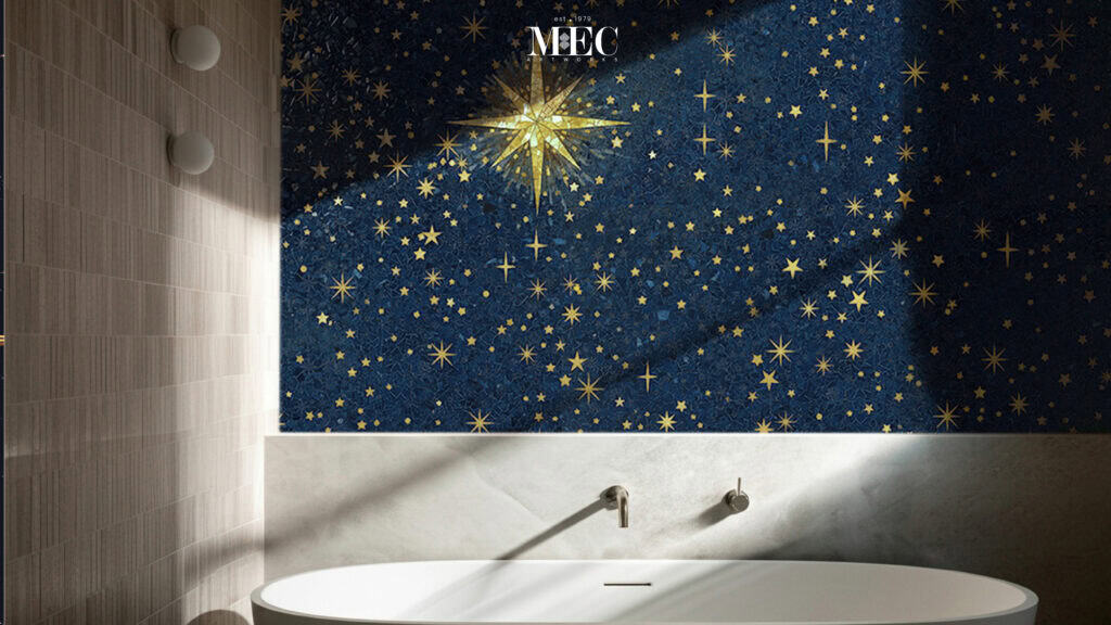 mosaic bathroom wall