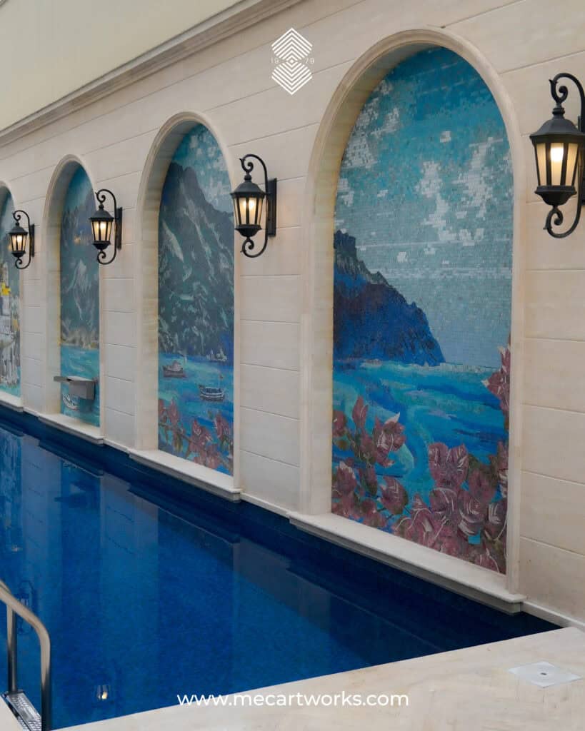 durable mosaic tiles for swimming pools