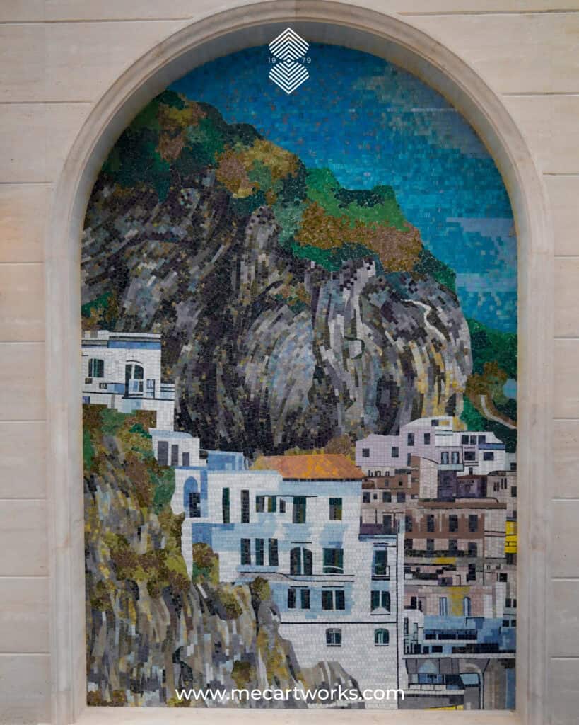 custom pool mosaic murals for luxury homes