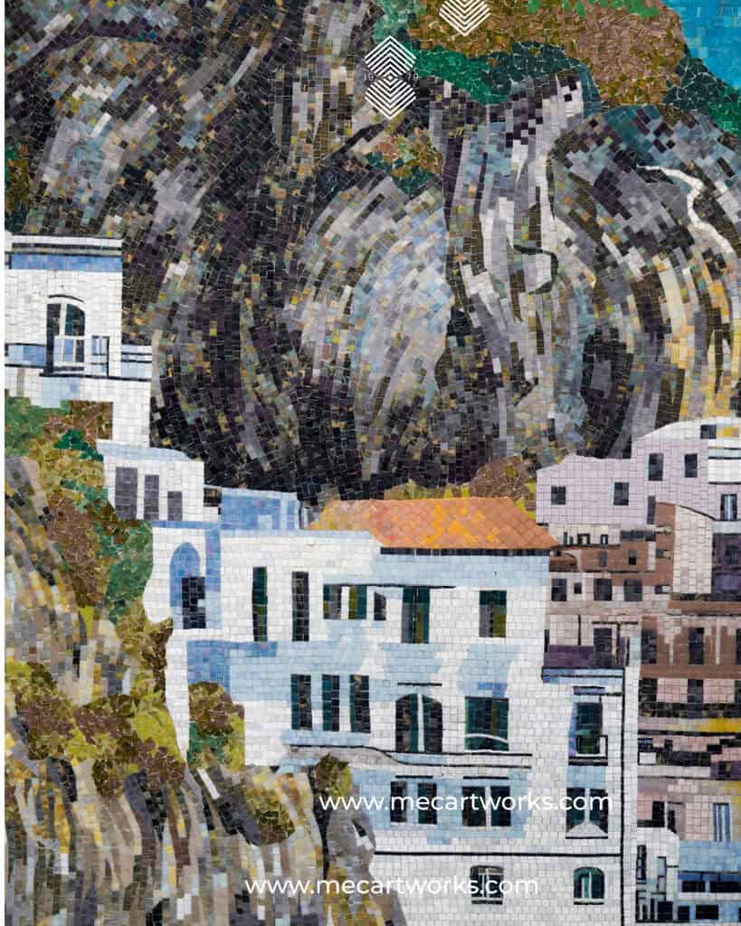 handcrafted mosaic murals for spas and pools