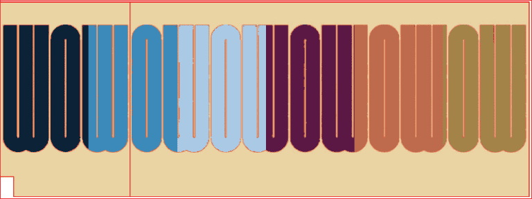 Typographic Mosaic Designs